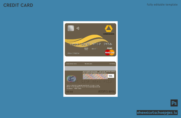 Belize Commerzbank Mastercard Beispielvorschau
